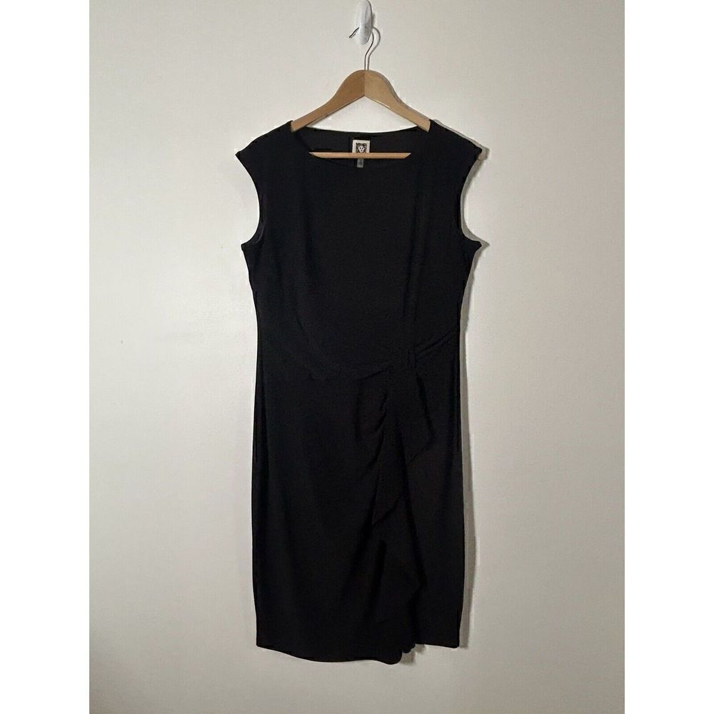 ANNE KLEIN Sleeveless Dress Women's 12 Black Cocktail Elegant